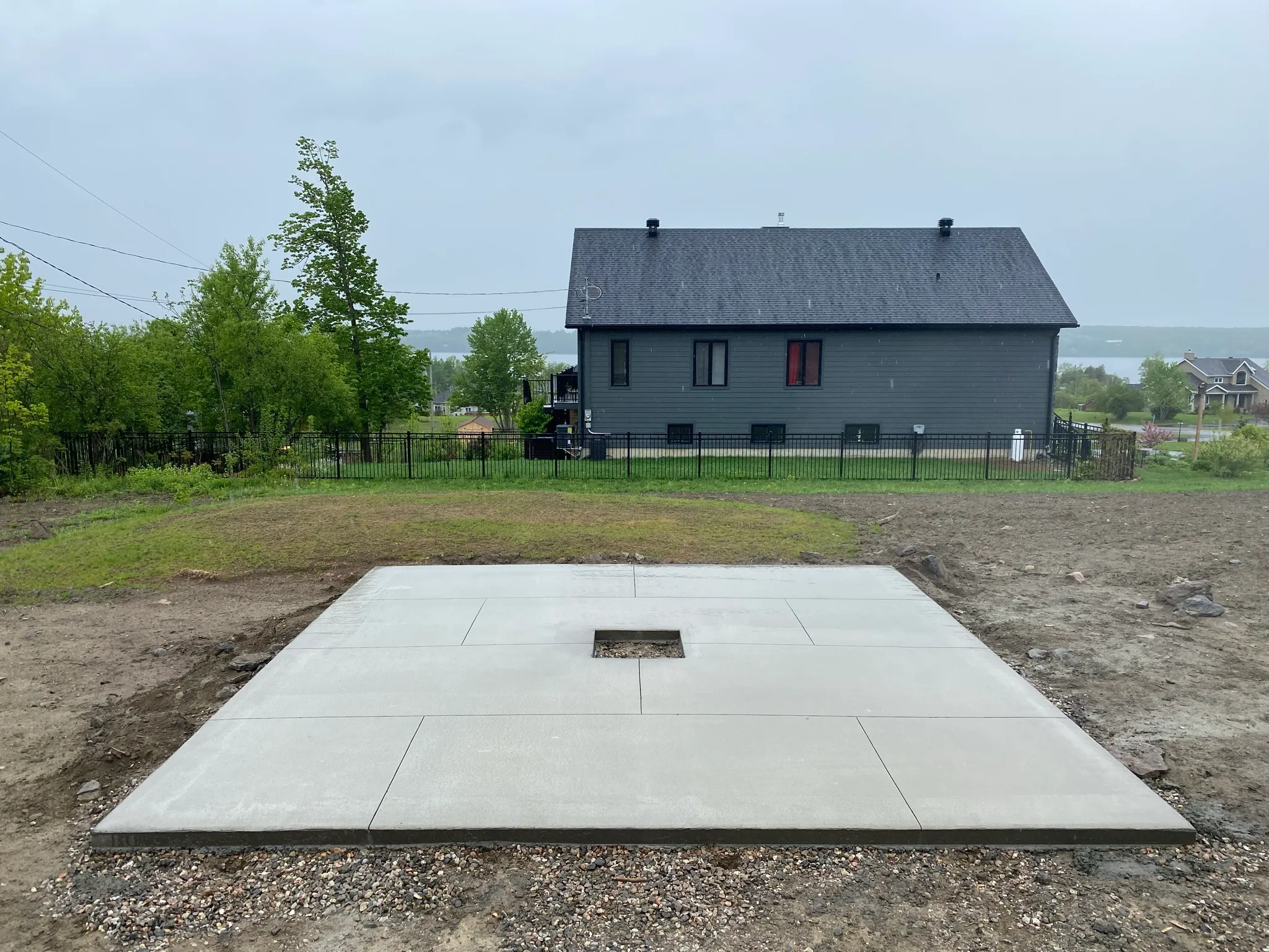 Béton coulé · réalisation Prestigia en Outaouais.